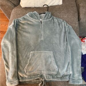 Hippie Rose Soft Blue Fleece Jacket